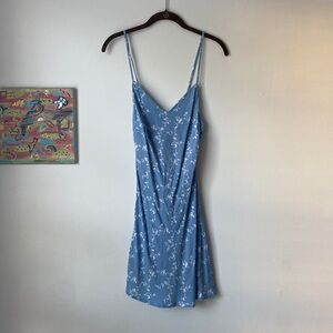 Baby Blue Floral Lottie Moss Dress from Pacsun